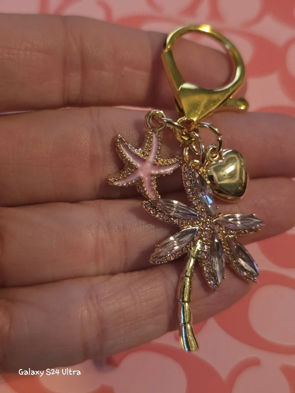 Palm Tree Tropical Beach Theme Bag Charm/ Keychain NEW